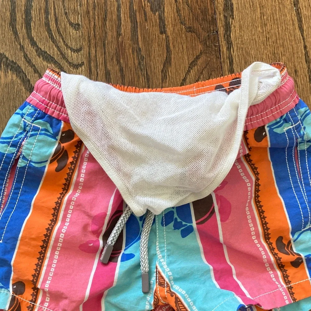 Vilebrequin Turtle Print Boys Swim Trunks 2T